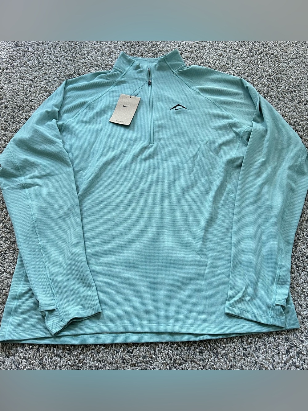 Nike Trail Men's Medium Dri-FIT 1/2-Zip Mid Layer Top Cannon Teal FV9994-017